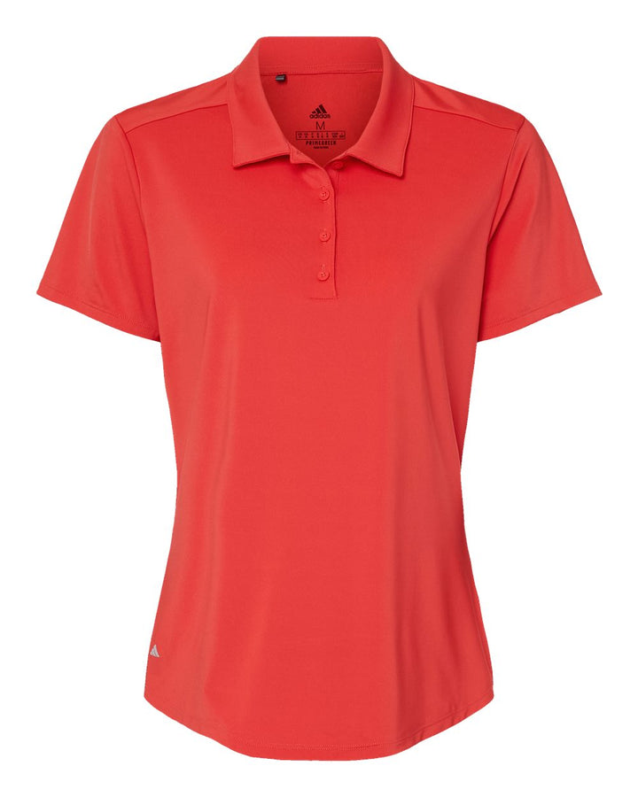 Front View of Real Coral Women's Ultimate Solid Polo - A515