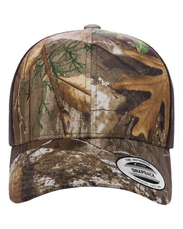 Front View of Realtree Edge/ Brown Retro Trucker Cap - 6606