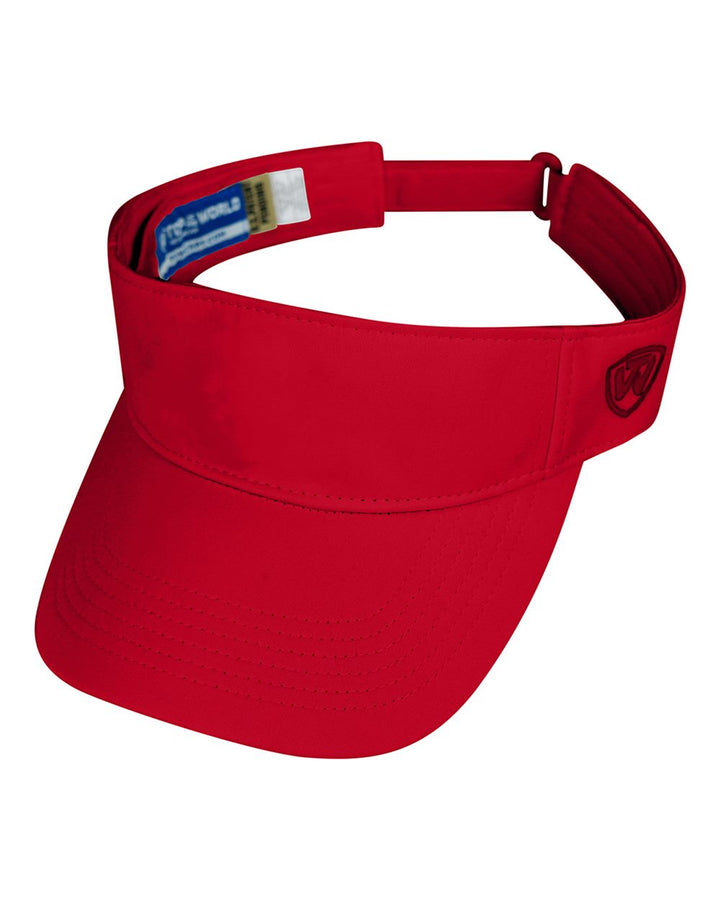 Front View of Red Hawkeye Visor - 5514