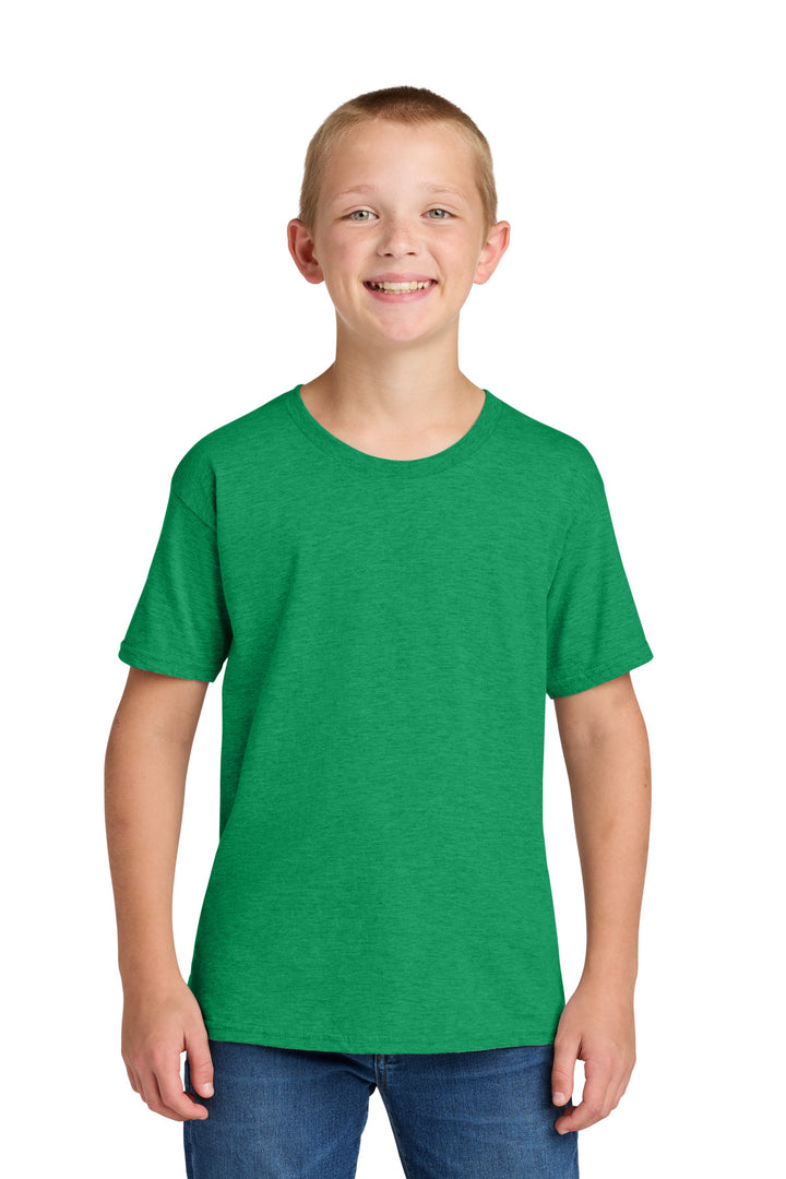Front View of RetHtGreen Jerzees Classics Youth Cotton T-Shirt 363Y