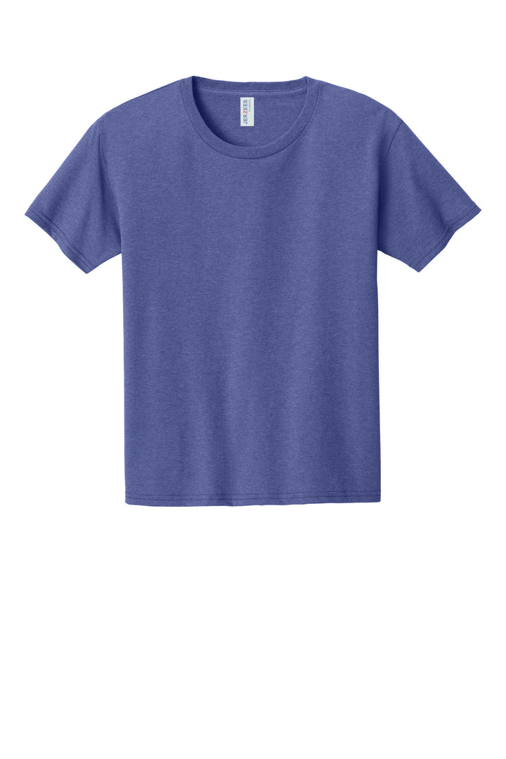 Front View of RetHtPrpl Jerzees Classics Youth Cotton T-Shirt 363Y