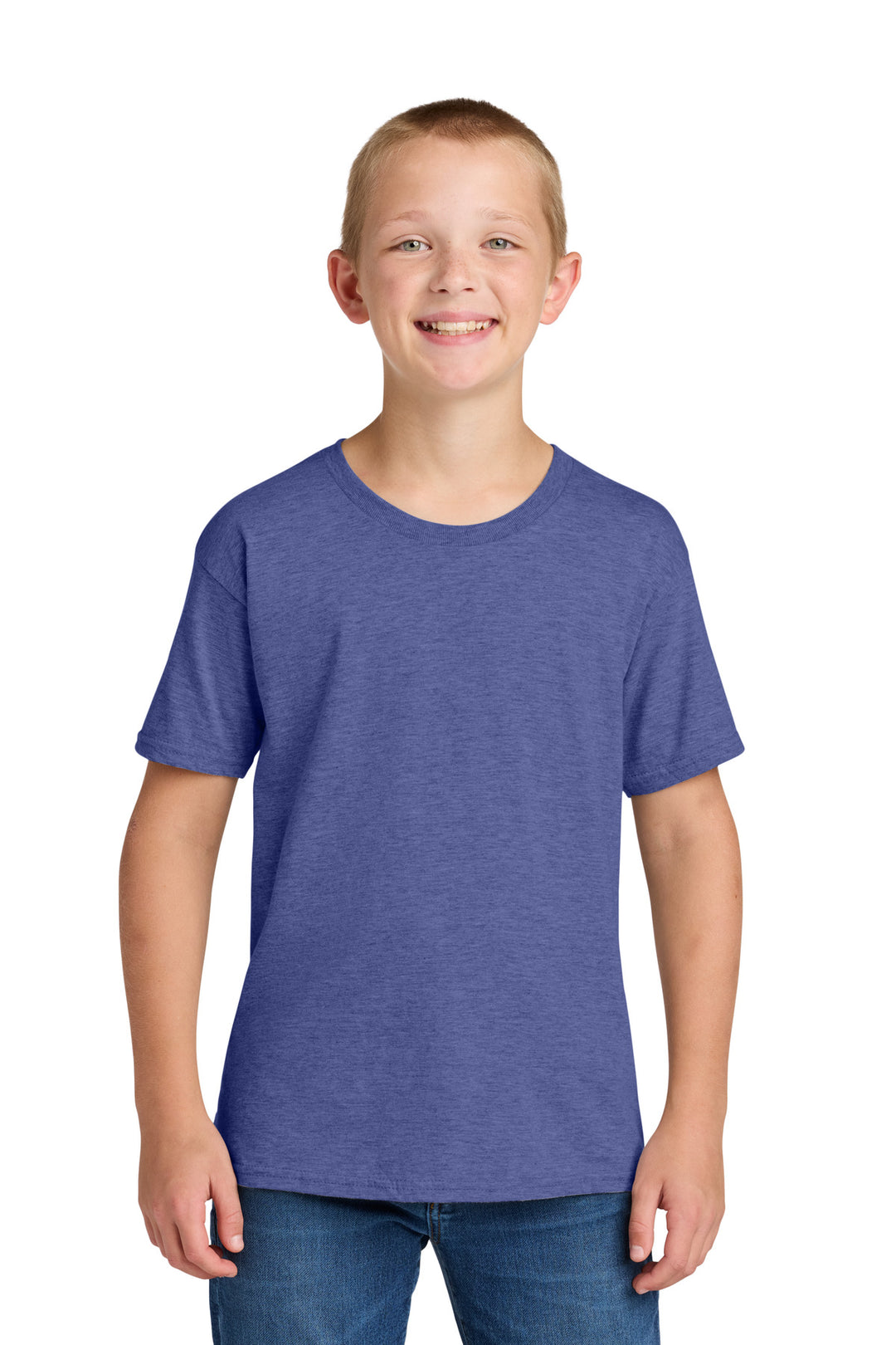 Front View of RetHtPrpl Jerzees Classics Youth Cotton T-Shirt 363Y