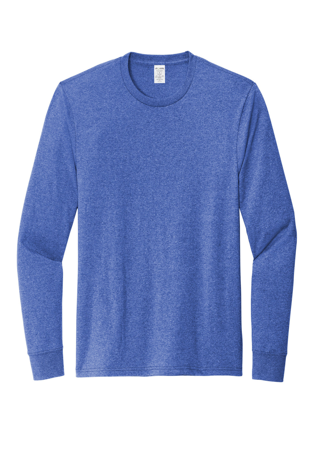Front View of ReusdRylHt Allmade Unisex Long Sleeve Recycled Blend Tee AL6204