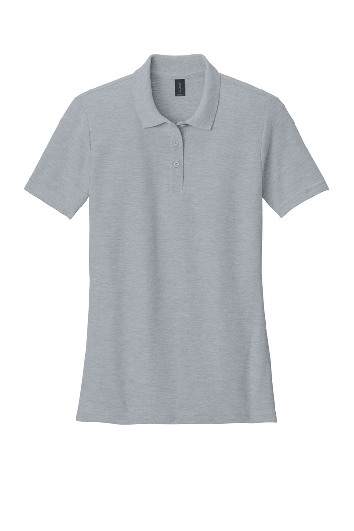 Front View of RngSpunSpG Gildan Softstyle Women's Pique Polo 64800L