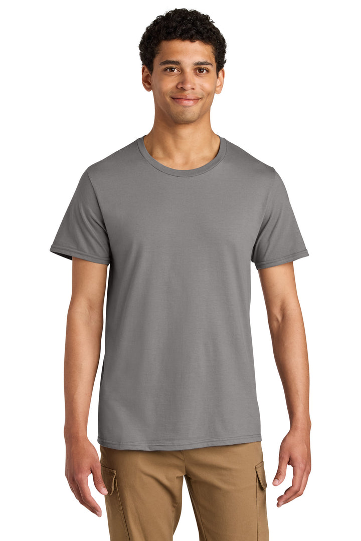 Front View of Rock Jerzees Unisex Premium Combed Ring Spun Cotton Tee 570M