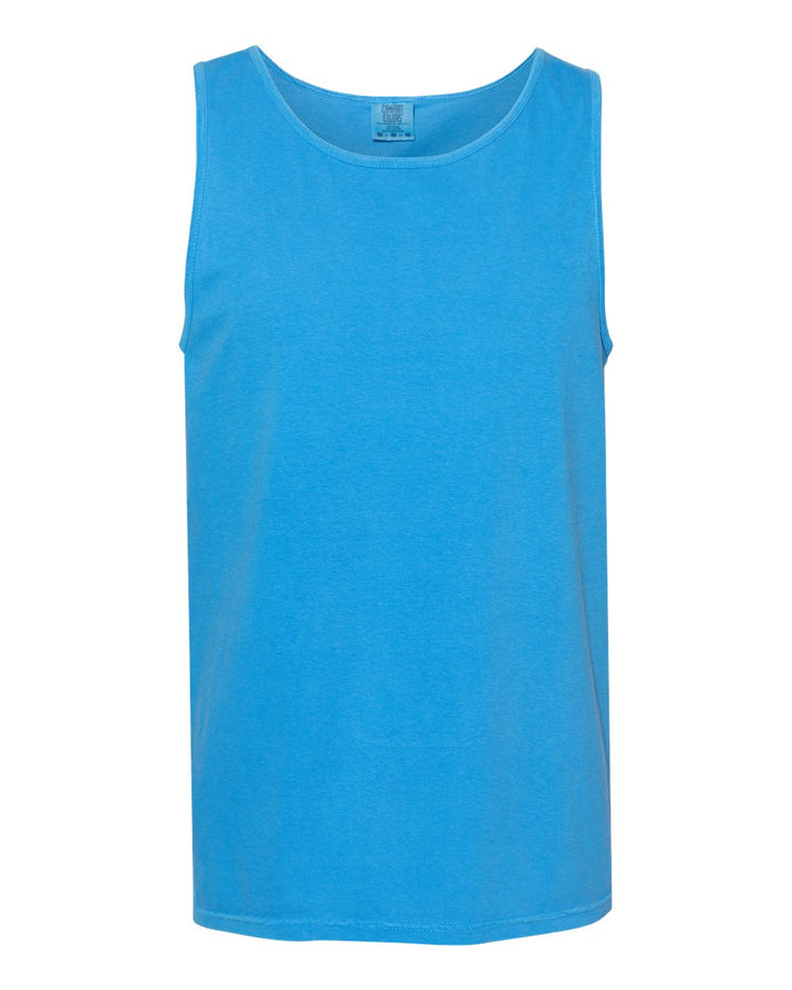 Front View of Royal Caribe Garment-Dyed Heavyweight Tank Top - 9360