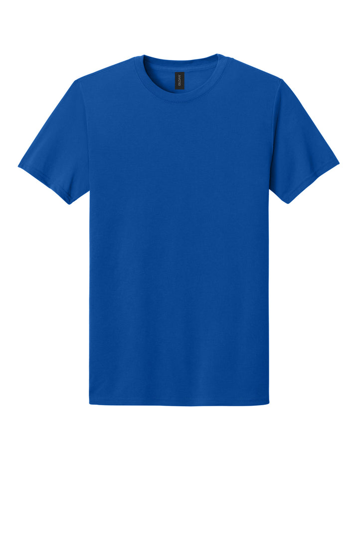 Front View of Royal Gildan Gildan Performance T-Shirt. 42000