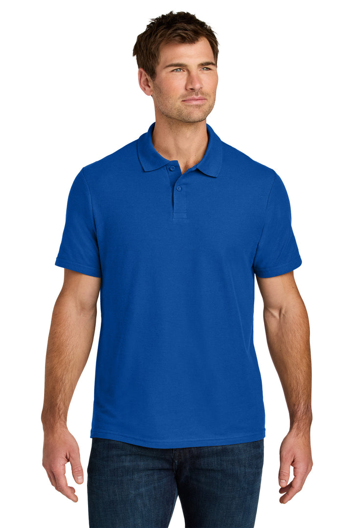 Front View of Royal Gildan Softstyle Pique Polo 64800