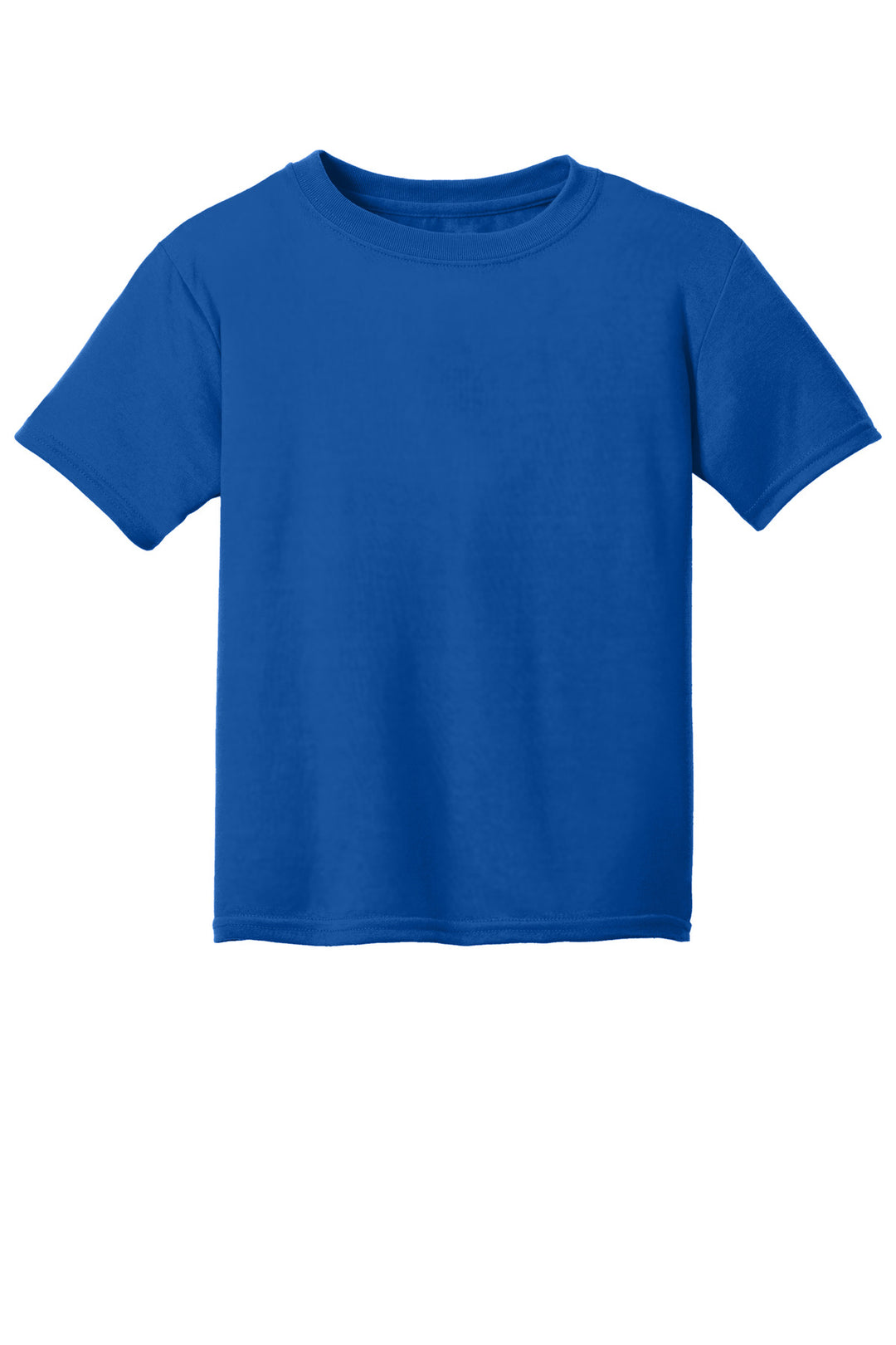 Front View of Royal Gildan Youth Gildan Performance T-Shirt. 42000B