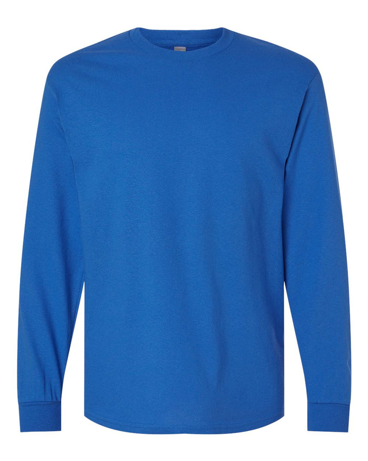 Front View of Royal Heavy Cotton™ Long Sleeve T-Shirt - 5400