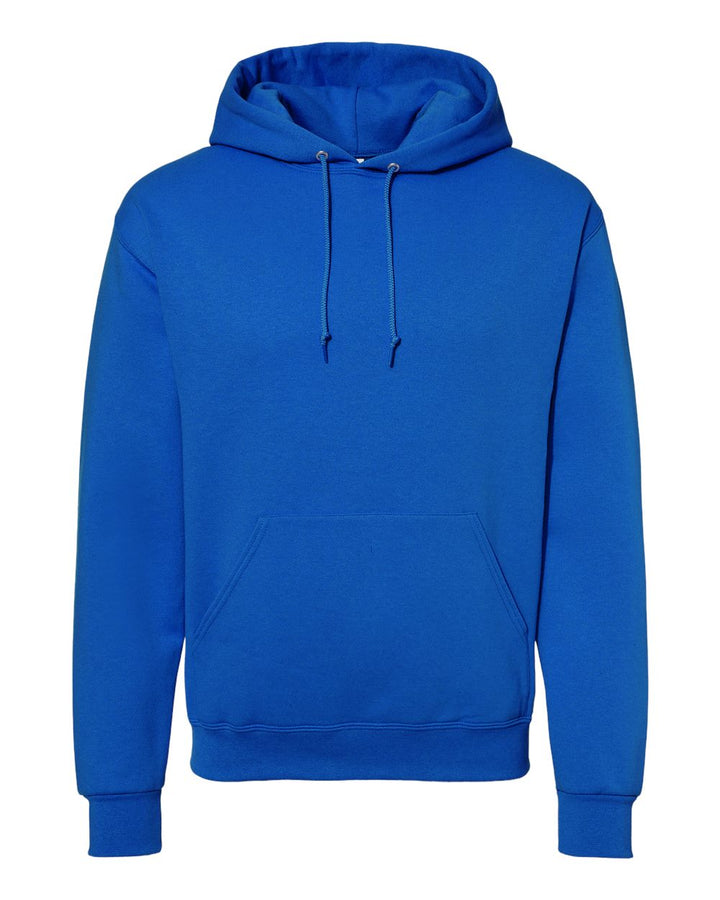 Front View of Royal NuBlend® Hooded Sweatshirt - 996MR