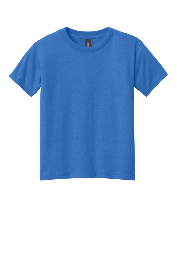 Front View of RoyalMist Gildan Youth Softstyle CVC Tee 64000BCVC