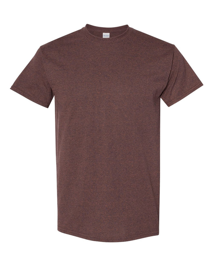 Front View of Russet Heavy Cotton™ T-Shirt - 5000