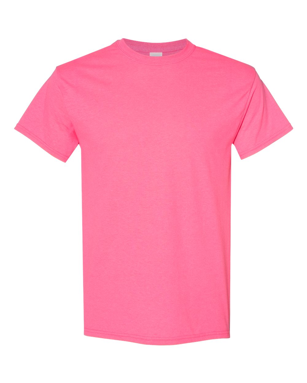 Front View of Safety Pink Heavy Cotton™ T-Shirt - 5000