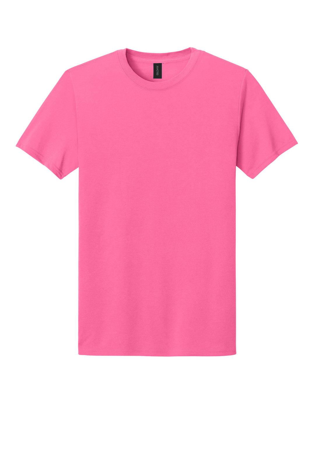 Front View of SafetyPink Gildan Gildan Performance T-Shirt. 42000