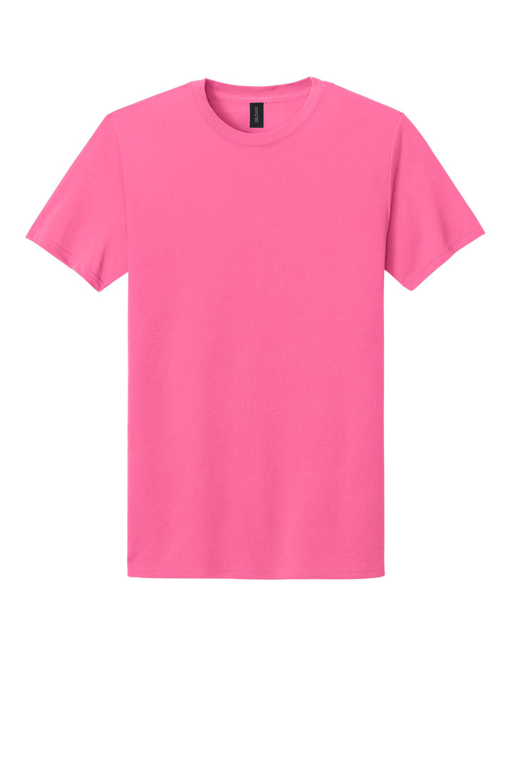 Front View of SafetyPink Gildan Gildan Performance T-Shirt. 42000