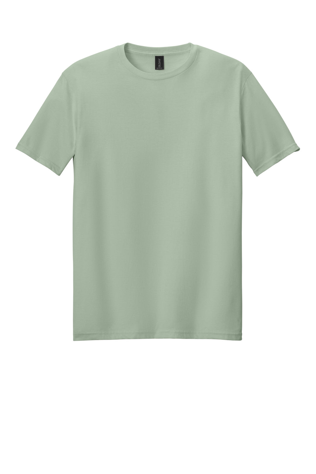Front View of Sage Gildan Softstyle T-Shirt. 64000