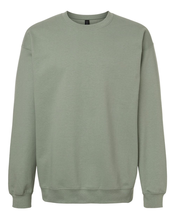 Front View of Sage Softstyle® Midweight Crewneck Sweatshirt - SF000