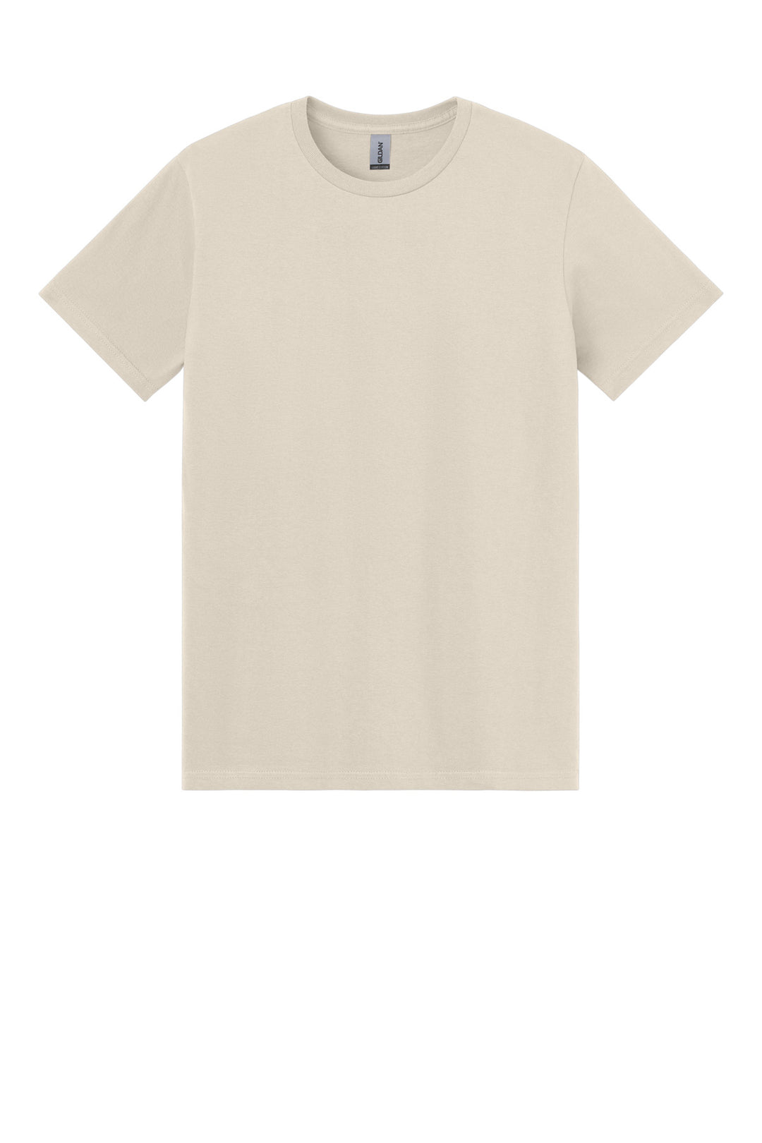 Front View of Sand Gildan Light Cotton Tee 3000