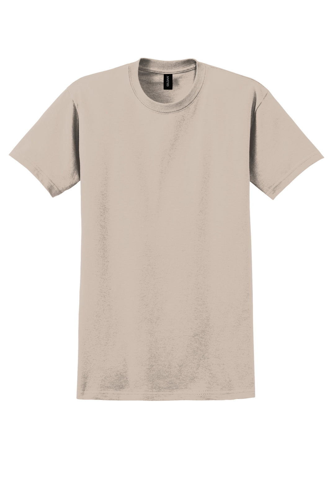 Front View of Sand Gildan - Ultra Cotton 100% US Cotton T-Shirt. 2000
