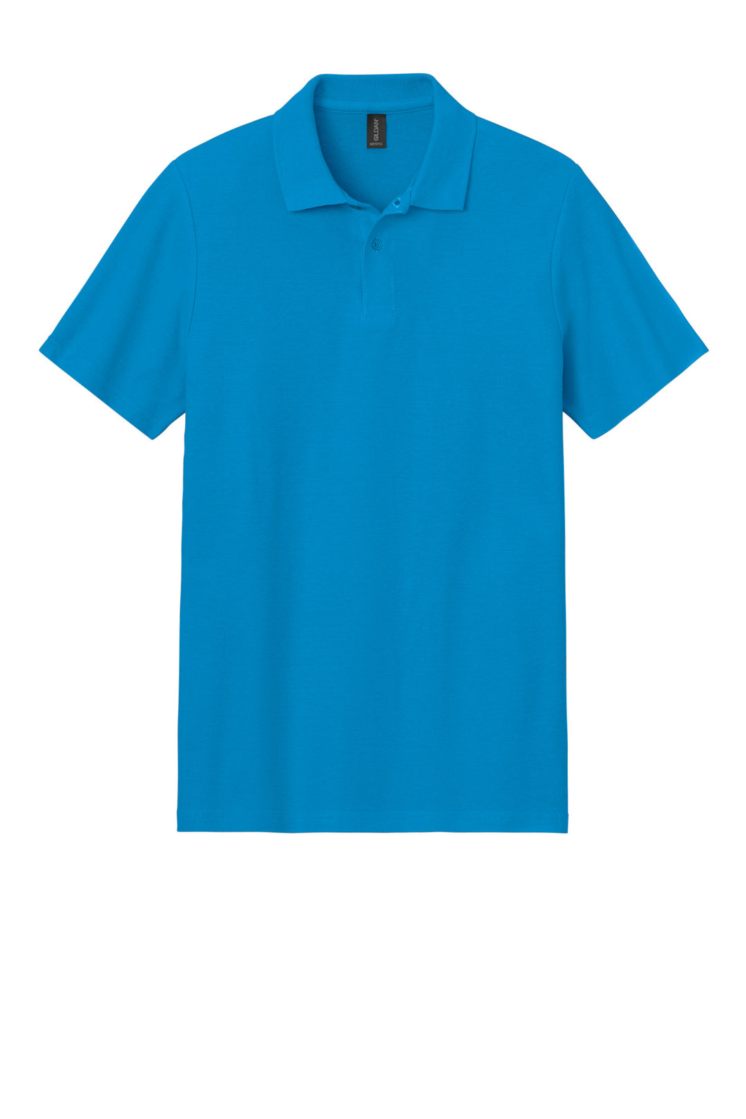 Front View of Sapphire Gildan Softstyle Pique Polo 64800