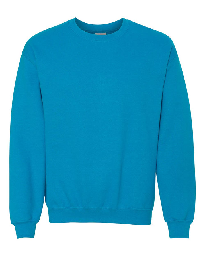 Front View of Sapphire Heavy Blend™ Crewneck Sweatshirt - 18000