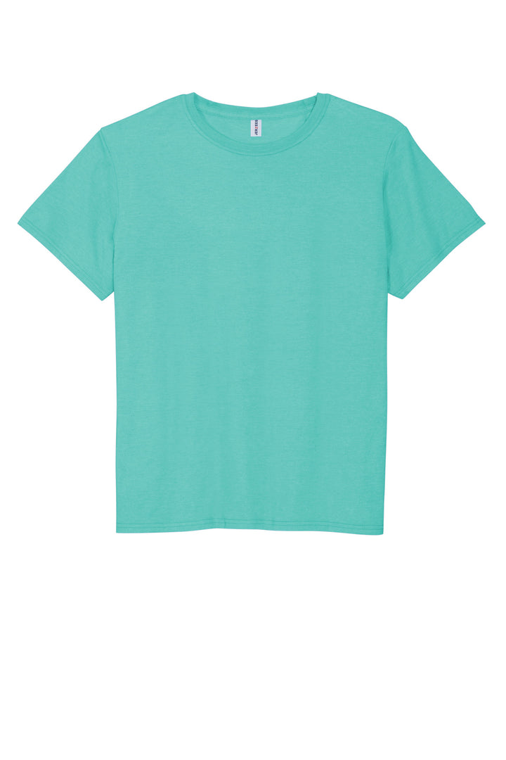 Front View of ScubaBlue Jerzees Premium Blend Ring Spun T-Shirt 560M