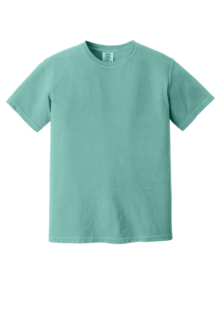 Front View of Seafoam COMFORT COLORS Heavyweight Ring Spun Tee. 1717