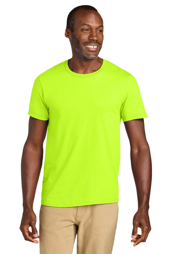 Front View of SftyGrn Jerzees Classics Unisex Cotton T-Shirt 363M