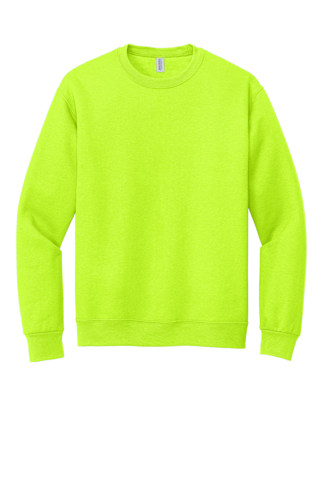 Front View of SftyGrn Jerzees Super Sweats NuBlend - Crewneck Sweatshirt. 4662M