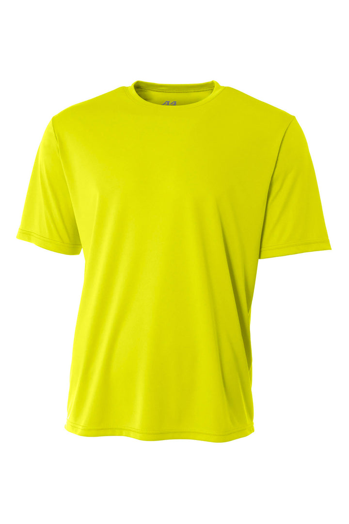 Front View of SftyYellow A4 Youth Cooling Performance Short Sleeve Tee A4NB3142