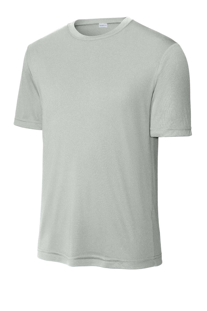 Front View of Silver Sport-Tek PosiCharge Competitor Tee. ST350