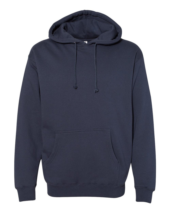 Front View of Slate Blue Heavyweight Hooded Sweatshirt - IND4000