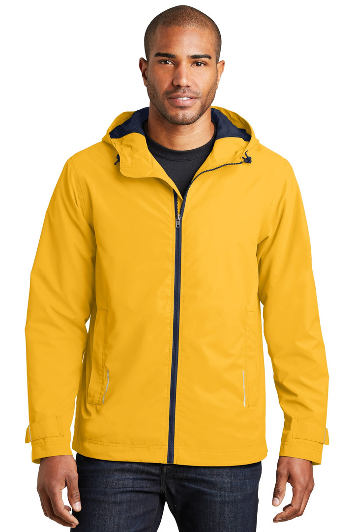 Front View of Slicker Yellow Port Authority Northwest Slicker. J7710