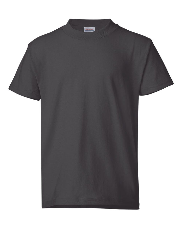 Front View of Smoke Grey Ecosmart™ Youth T-Shirt - 5370