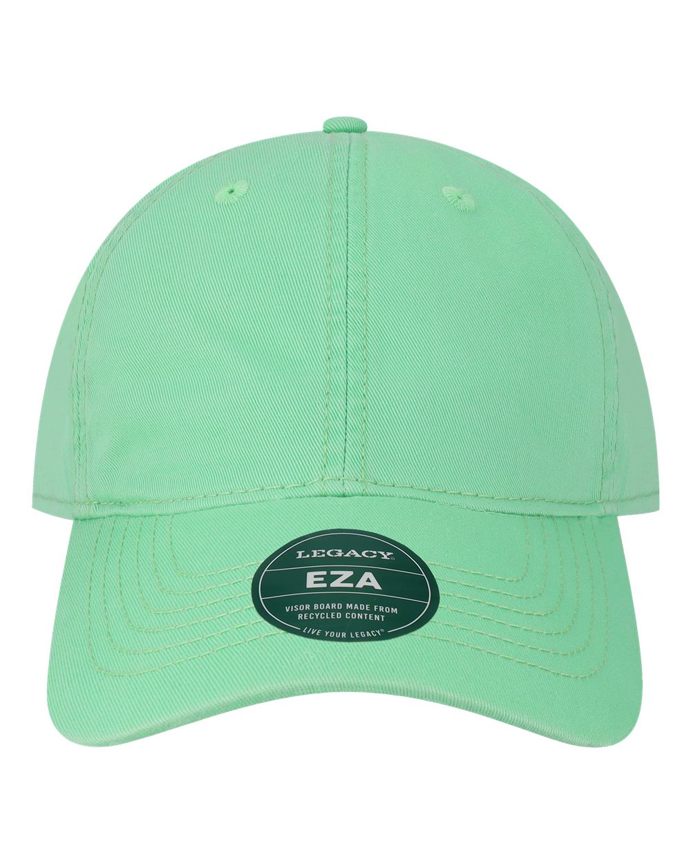 Front View of Spearmint Relaxed Twill Dad Hat - EZA