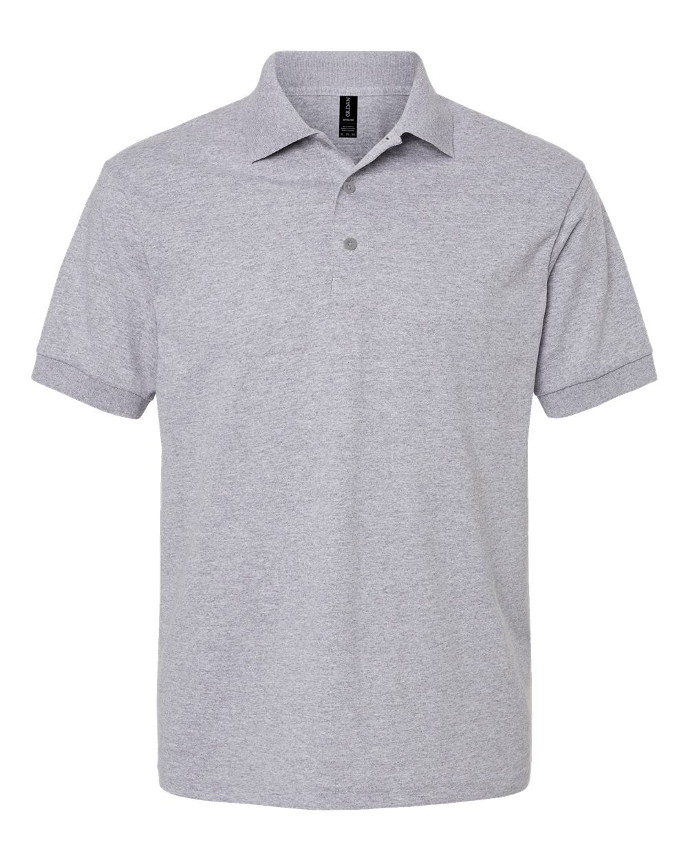 Front View of Sport Grey DryBlend® Jersey Polo - 8800