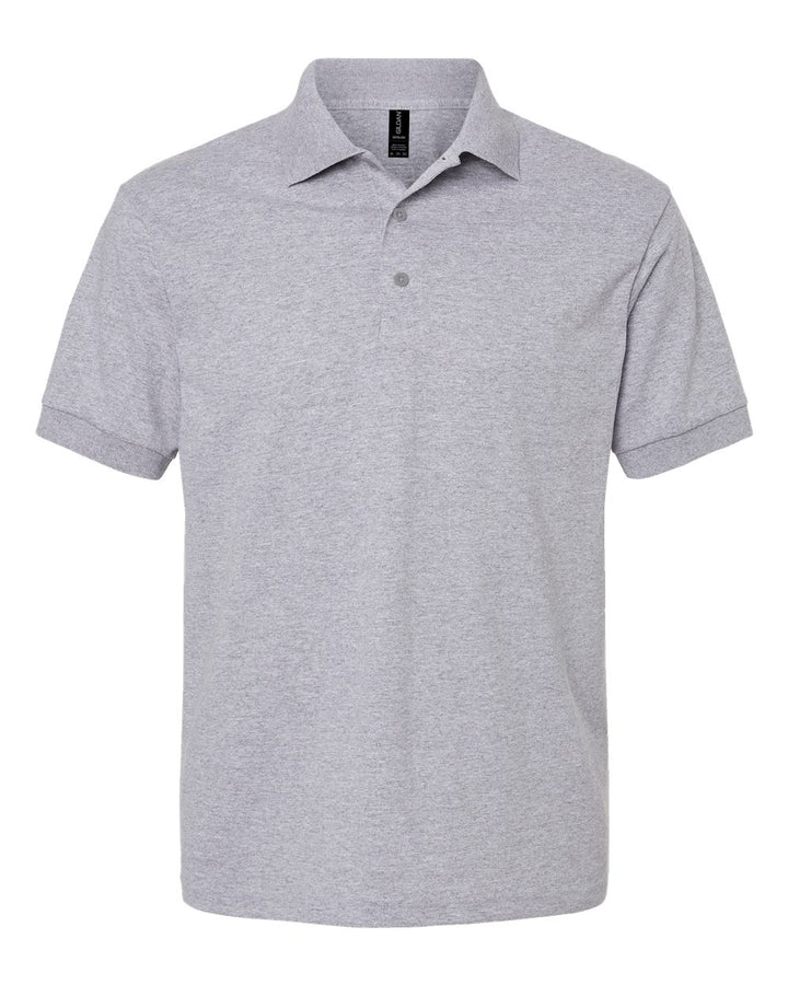 Front View of Sport Grey DryBlend® Jersey Polo - 8800
