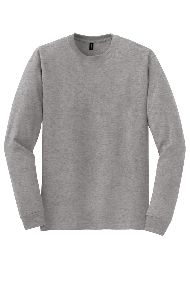 Front View of Sport Grey Gildan - DryBlend 50 Cotton/50 Poly Long Sleeve T-Shirt. 8400