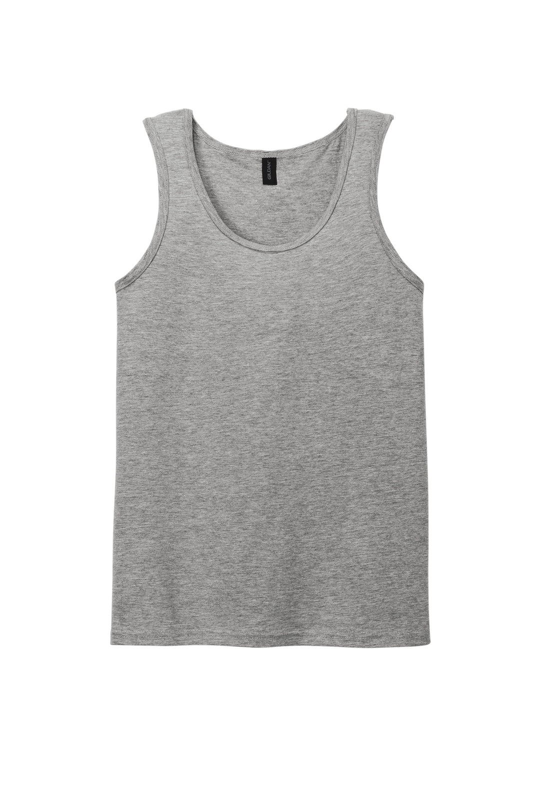 Front View of SportGrey Gildan Softstyle Tank Top 64200