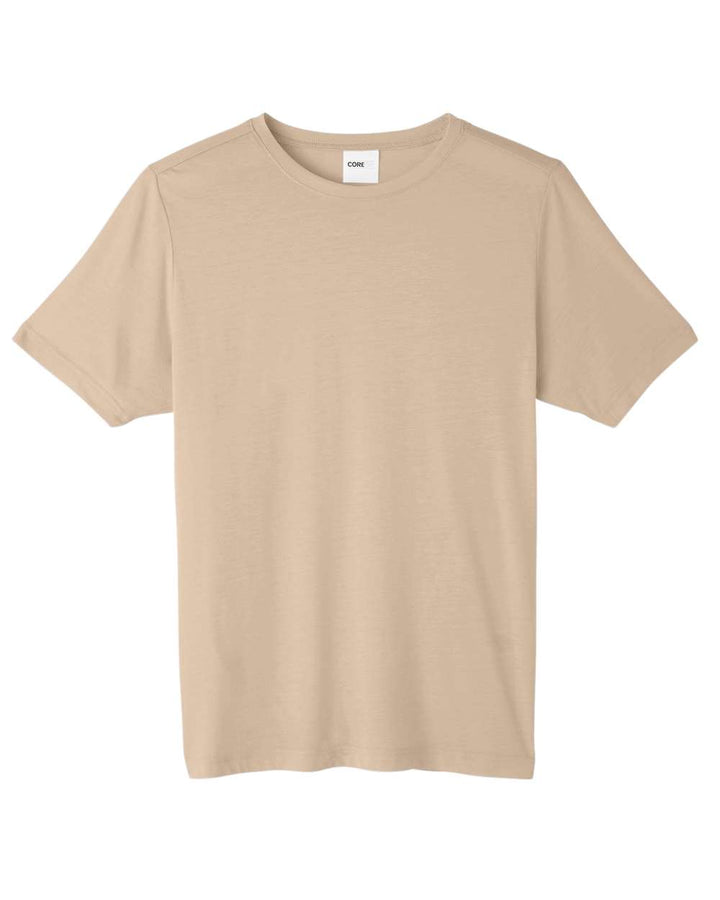 Front View of Stone Unisex Fusion ChromaSoft™ Performance T-Shirt - CE111