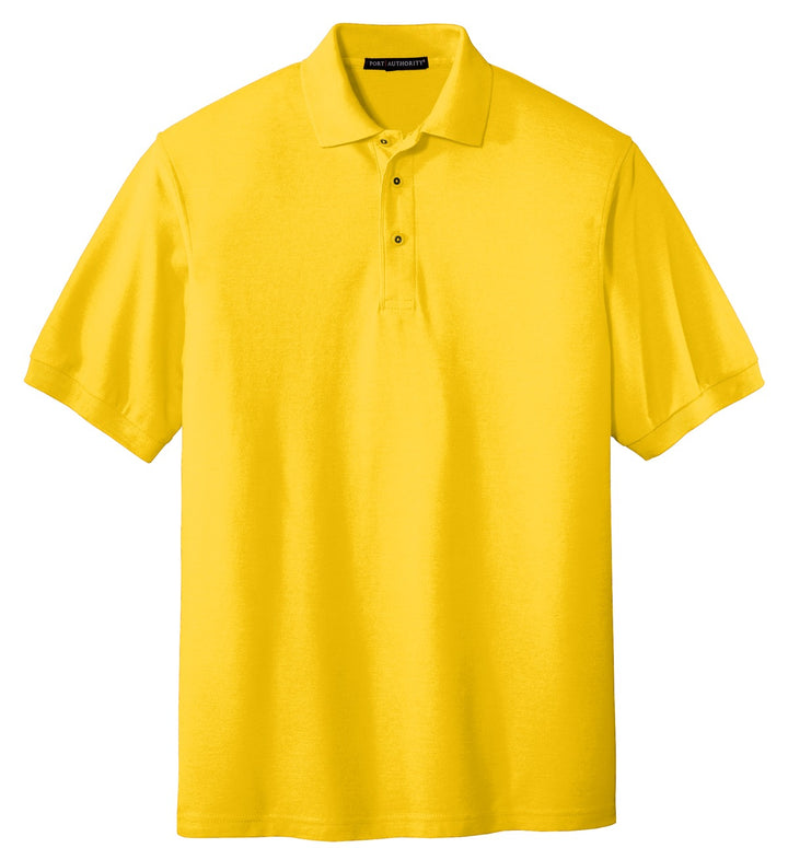 Front View of Sunflower Yllw Port Authority Silk Touch Polo K500