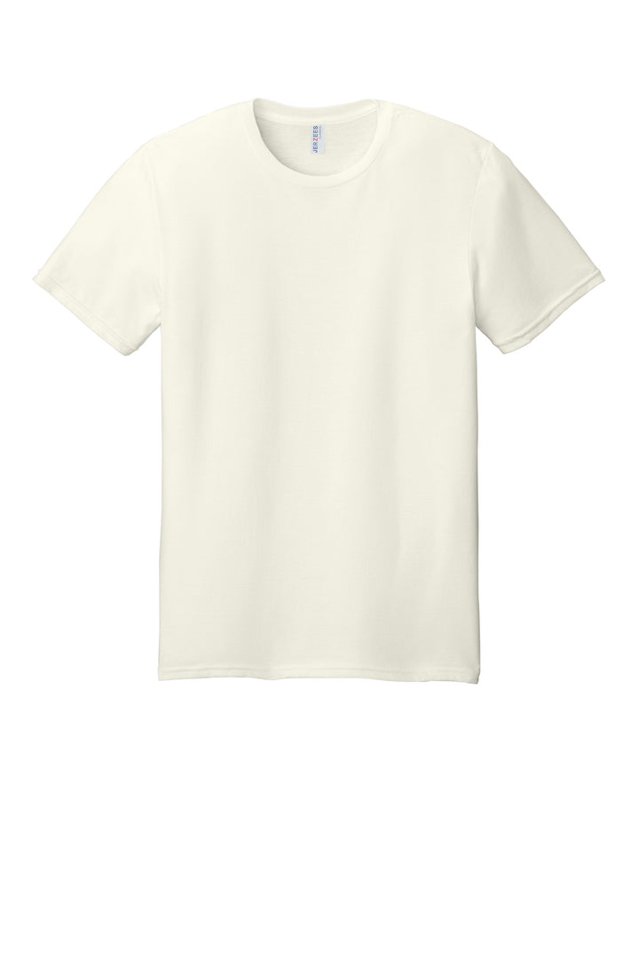 Front View of SwtCrmHthr Jerzees Classics Unisex Cotton T-Shirt 363M