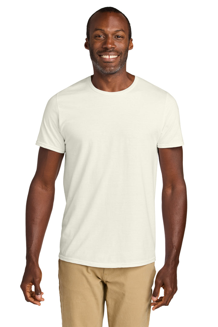Front View of SwtCrmHthr Jerzees Classics Unisex Cotton T-Shirt 363M