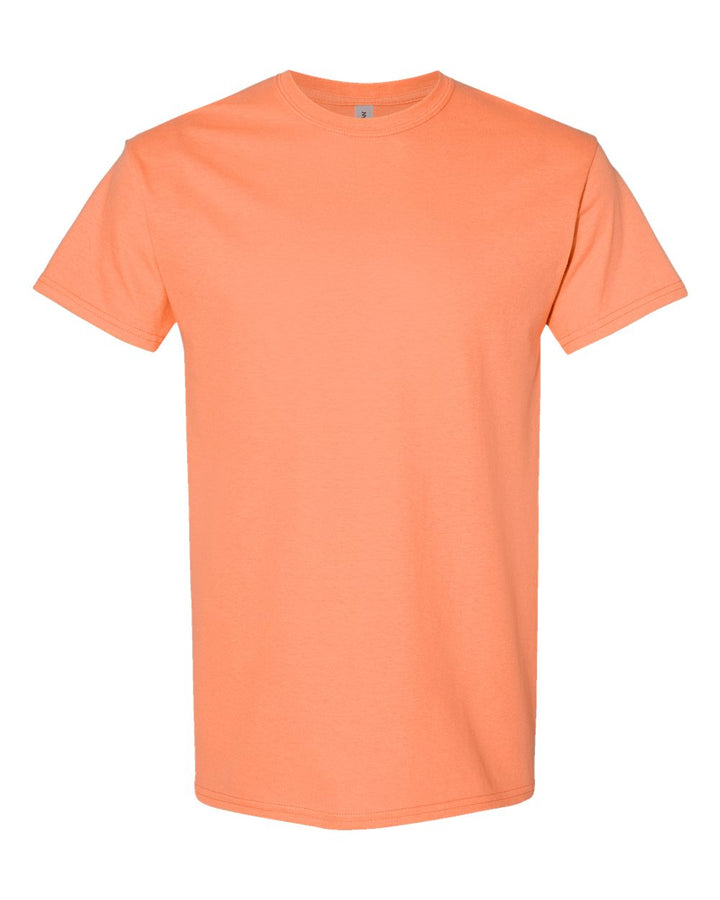 Front View of Tangerine Heavy Cotton™ T-Shirt - 5000