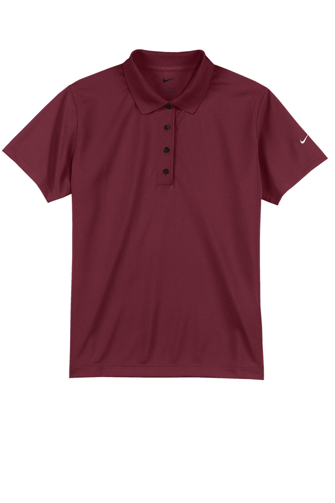 Front View of Team Red Nike Women's Tech Basic Dri-FIT Polo. 203697