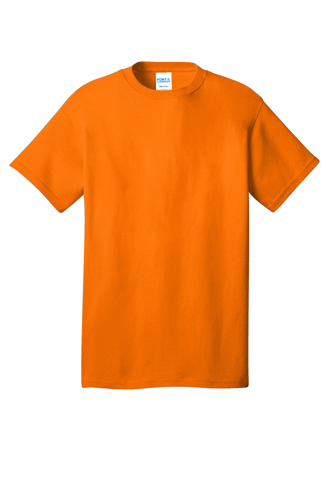Front View of TennOrange Port & Company - Core Cotton Tee. PC54