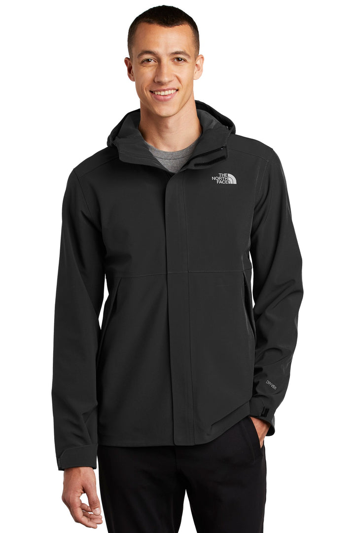 Front View of TNF Black The North Face Apex DryVent Jacket NF0A47FI