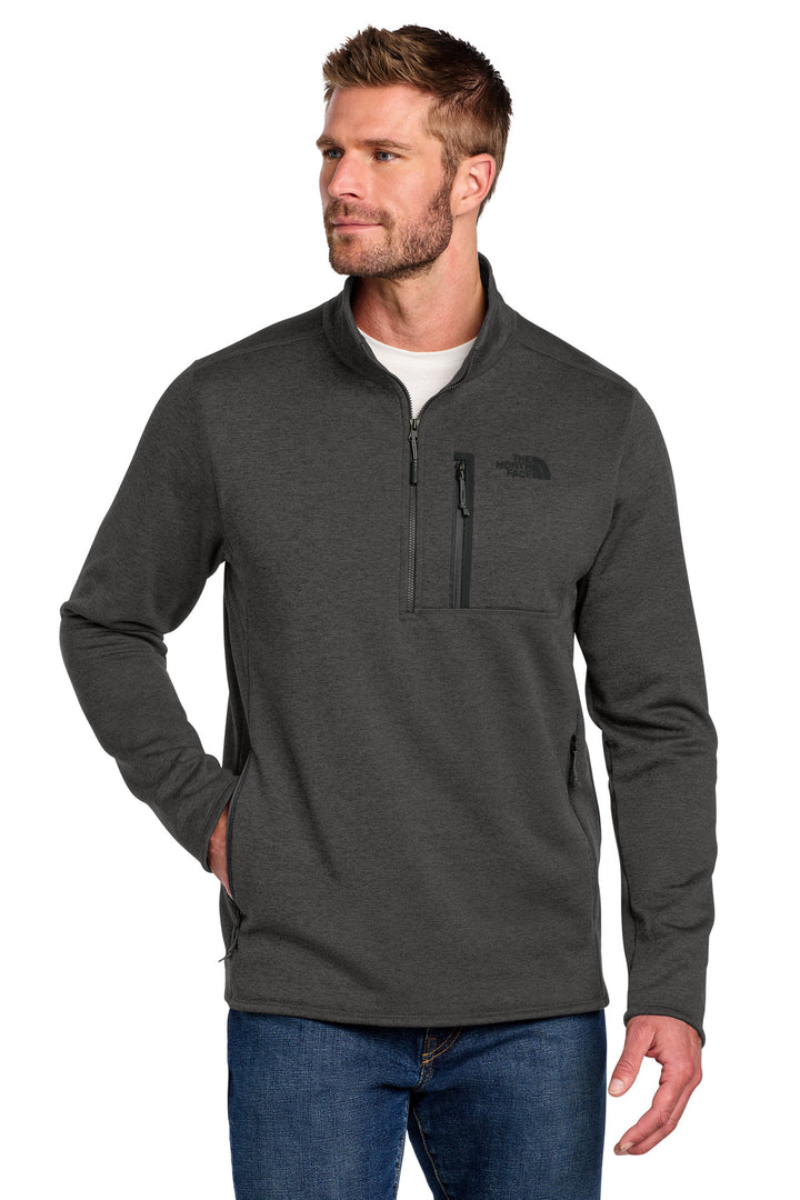 Front View of TNFDkGyH The North Face Skyline 1/2-Zip Fleece NF0A7V63