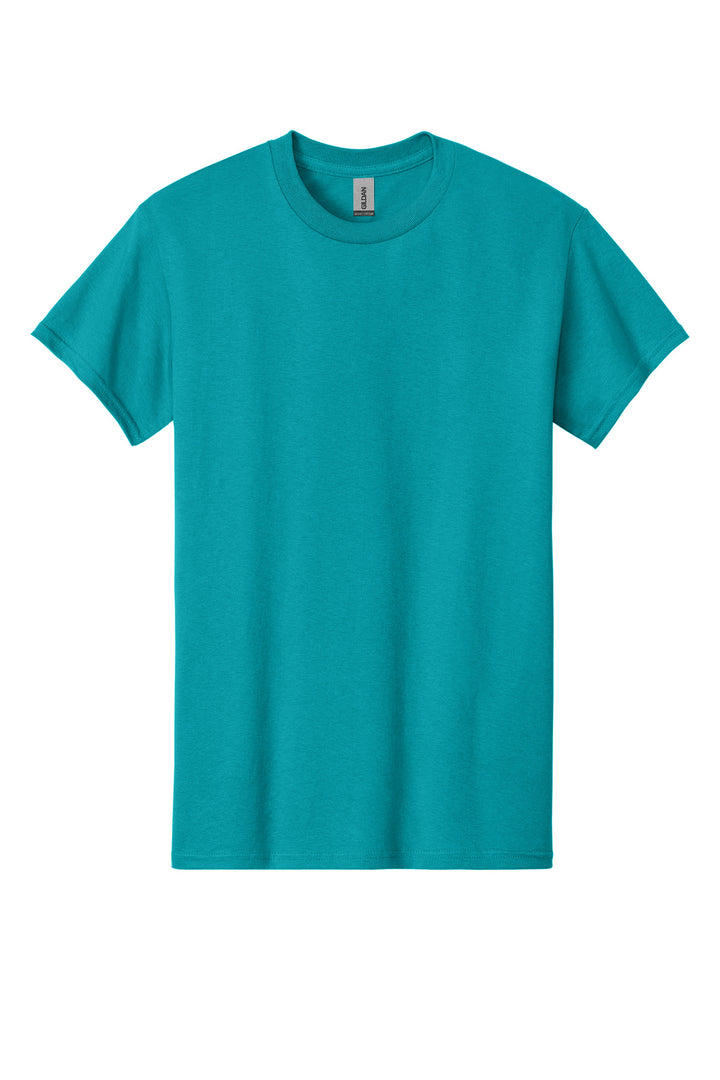 Front View of Tropical Blue Gildan - Heavy Cotton 100% Cotton T-Shirt. 5000